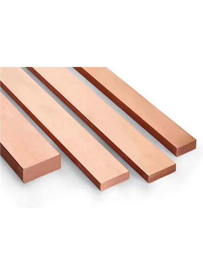 شريط نحاسي مسطح لوح معدني مخزون قضيب صلب مقاس 6x50x50mm قطعة واحدة - Image 3