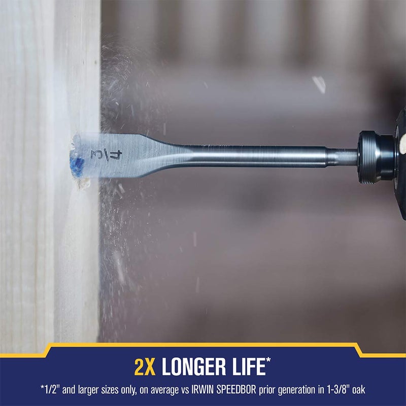 Irwin Tools SPEEDBOR Spade Wood Drill Bit 1 X 16 (88716) - Image 3