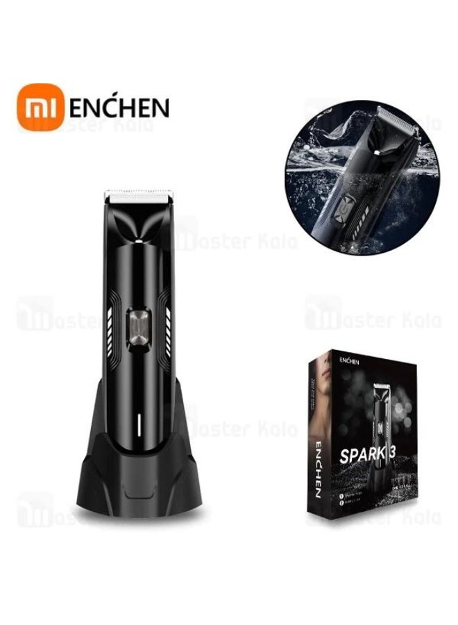 إنشن ماكينة تشذيب الشعر اللاسلكية المقاومة للماء سبارك 3 من إنشن - متعددة الأغراض للعناية باللحية والشعر والجسم - Image 4