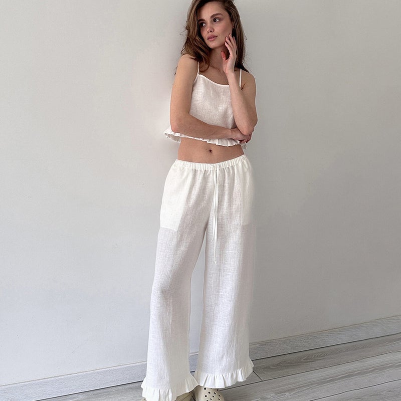 Women's Cotton Camisole Pajama Set - Image 2