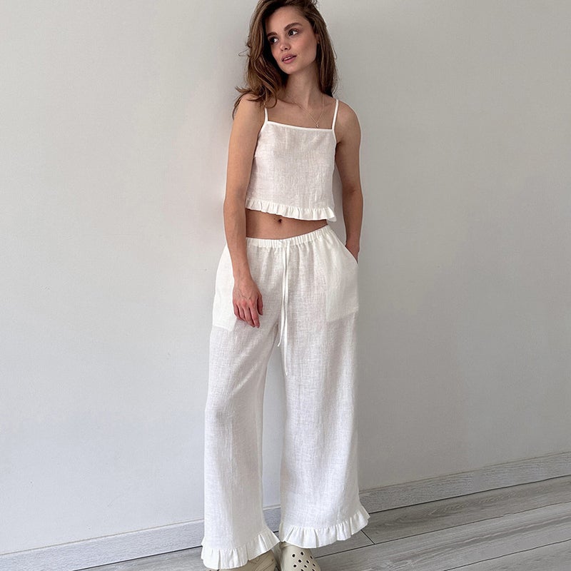Women's Cotton Camisole Pajama Set - Image 1