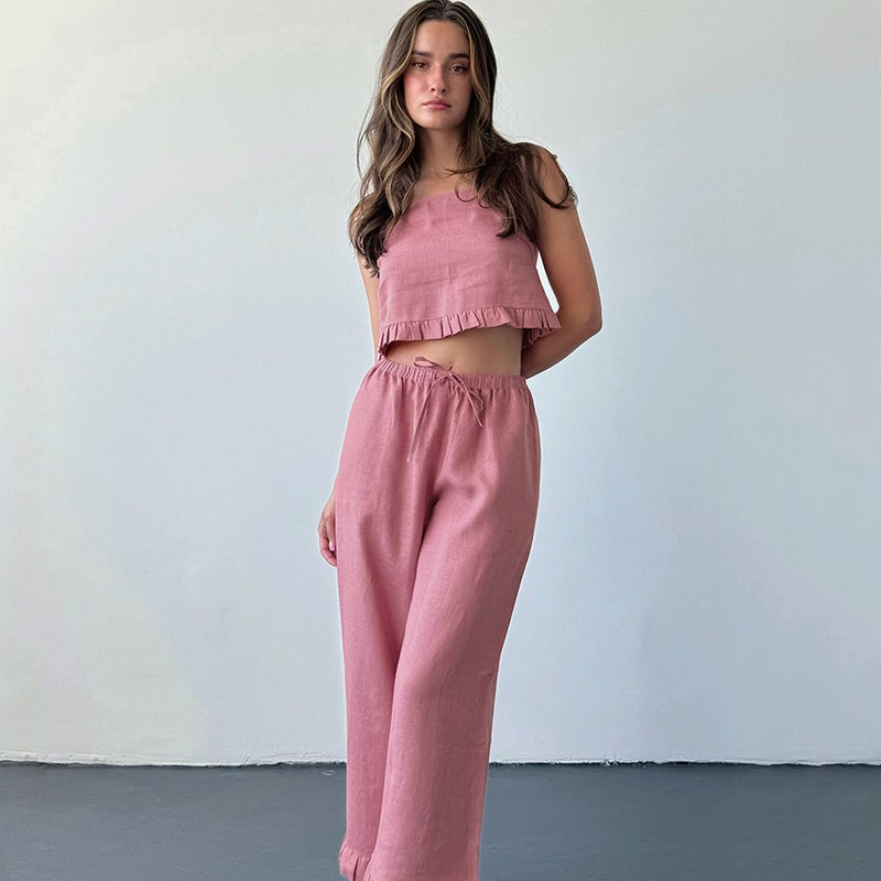 Women's Cotton Camisole Pajama Set - Image 4