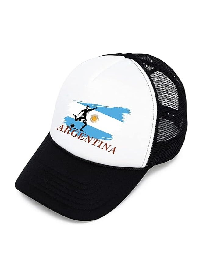 Argentina Sports Cap With Adjustment Plastic Snap Closure For Men And Women - Image 2