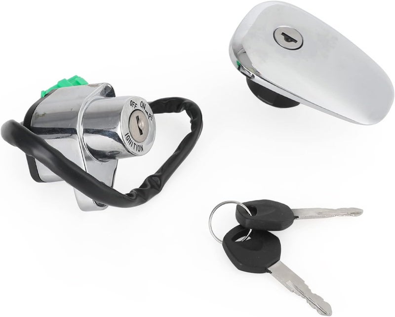 Artudatech Motorcycle Ignition Switch and Fuel Gas Cap with Keys for Suzuki Models - Image 1