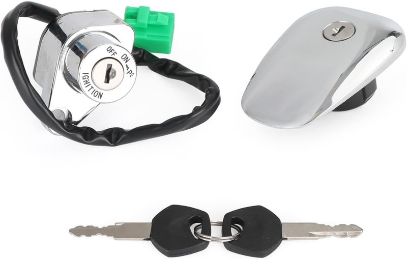 Artudatech Motorcycle Ignition Switch and Fuel Gas Cap with Keys for Suzuki Models - Image 3