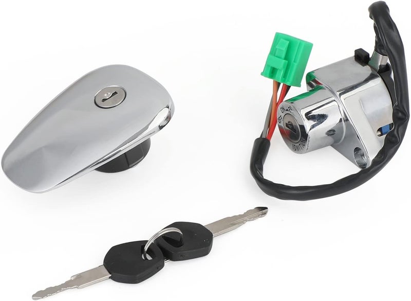 Artudatech Motorcycle Ignition Switch and Fuel Gas Cap with Keys for Suzuki Models - Image 2