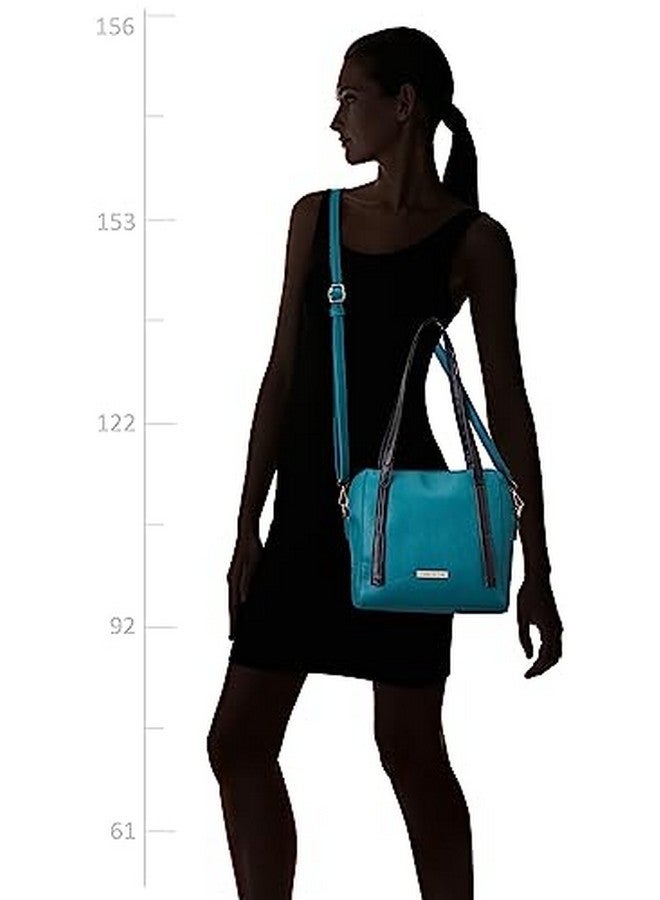 CAPRESE حقيبة ساتشيل نسائية لوسي متوسطة الحجم باللون الأزرق الفاتح - Image 4