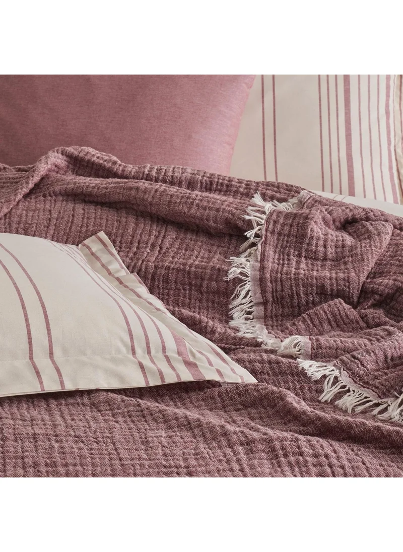Soley | Tissou | Single 100% Cotton Muslin Pique Bedspread