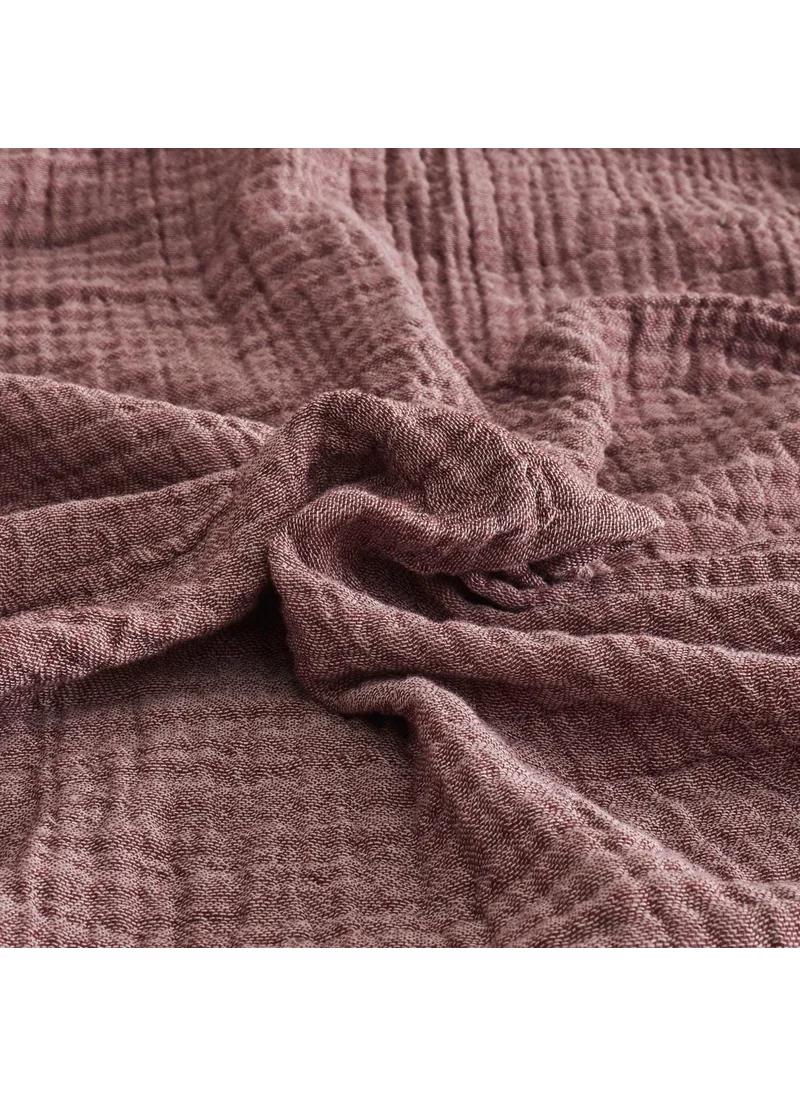 Soley | Tissou | Single 100% Cotton Muslin Pique Bedspread