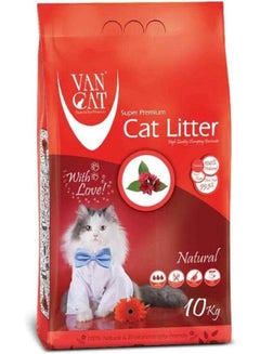 VAN CAT 10 Kg Natural White Bentonite Clumping Cat Litter-Pack of 2  - Image 3