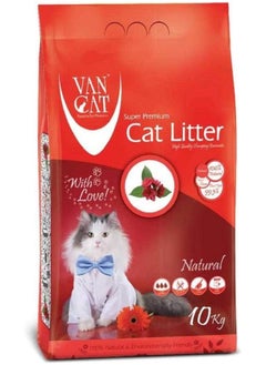 VAN CAT 10 Kg Natural White Bentonite Clumping Cat Litter-Pack of 2  - Image 2