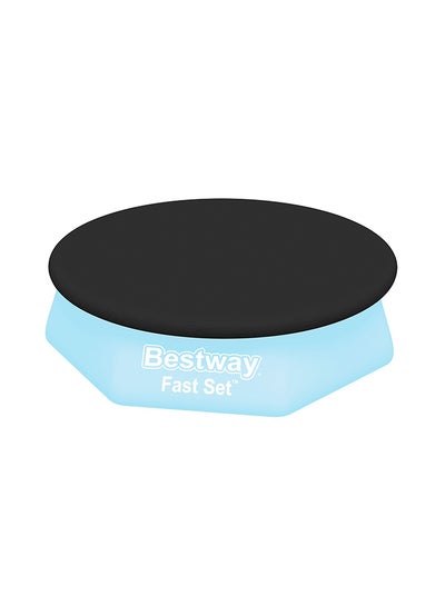 Bestway, Round Pool Cover for Above Ground Pools, Durable Protective Pool Tarp for Fast Set Pools, Debris Protection Cover, Weather