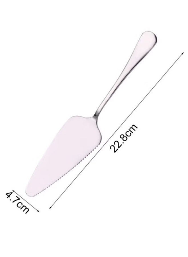 2 قطعة من الكيك المجرفة مجموعة الفضة - Image 2