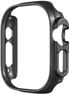 Case Compatible with Apple Watch Ultra 49mm Series 8, Hard PC Case Bumper All Around Edges Shockproof Protective Cover Frame [No Screen Protector] - Black
