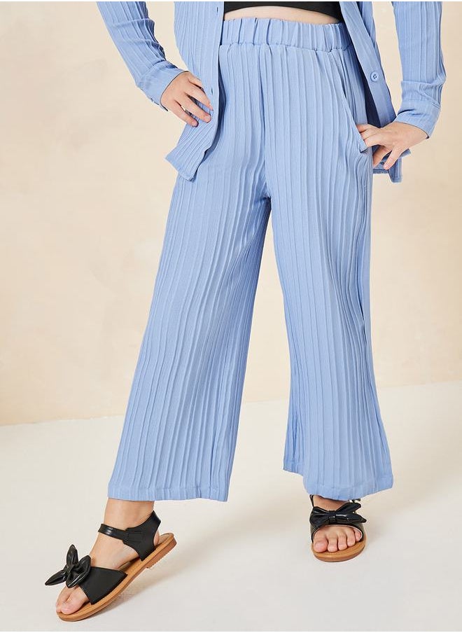 Styli - Pack of 3 - Textured Striped Shirt, Tank & Pants - Image 1