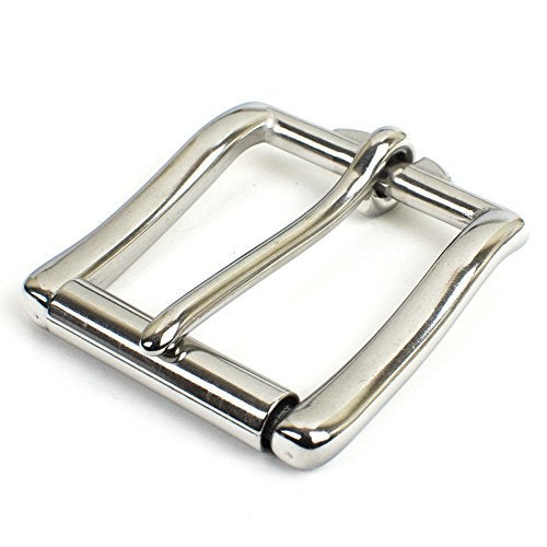 Nickel Smart Heavy Duty Stainless Steel Roller Buckle -1½ Inch Certified Nickel Safe Belt Buckle with Polished Finish - Image 1