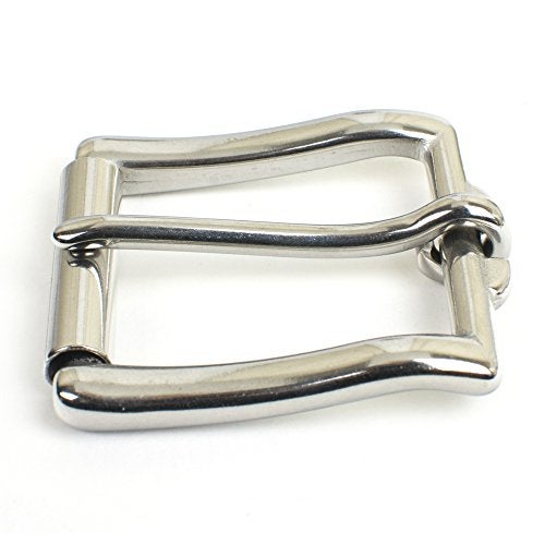 Nickel Smart Heavy Duty Stainless Steel Roller Buckle -1½ Inch Certified Nickel Safe Belt Buckle with Polished Finish - Image 2