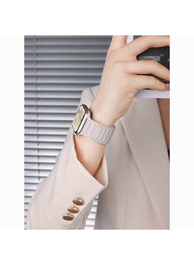 Watch Band Compatible for Apple Watch Series Band 38mm 40mm 41mm 42mm women, Genuine Leather Double Tour Designed Slim Replacement Strap for iWatch Series10 9 8 7 6 SE - Image 3