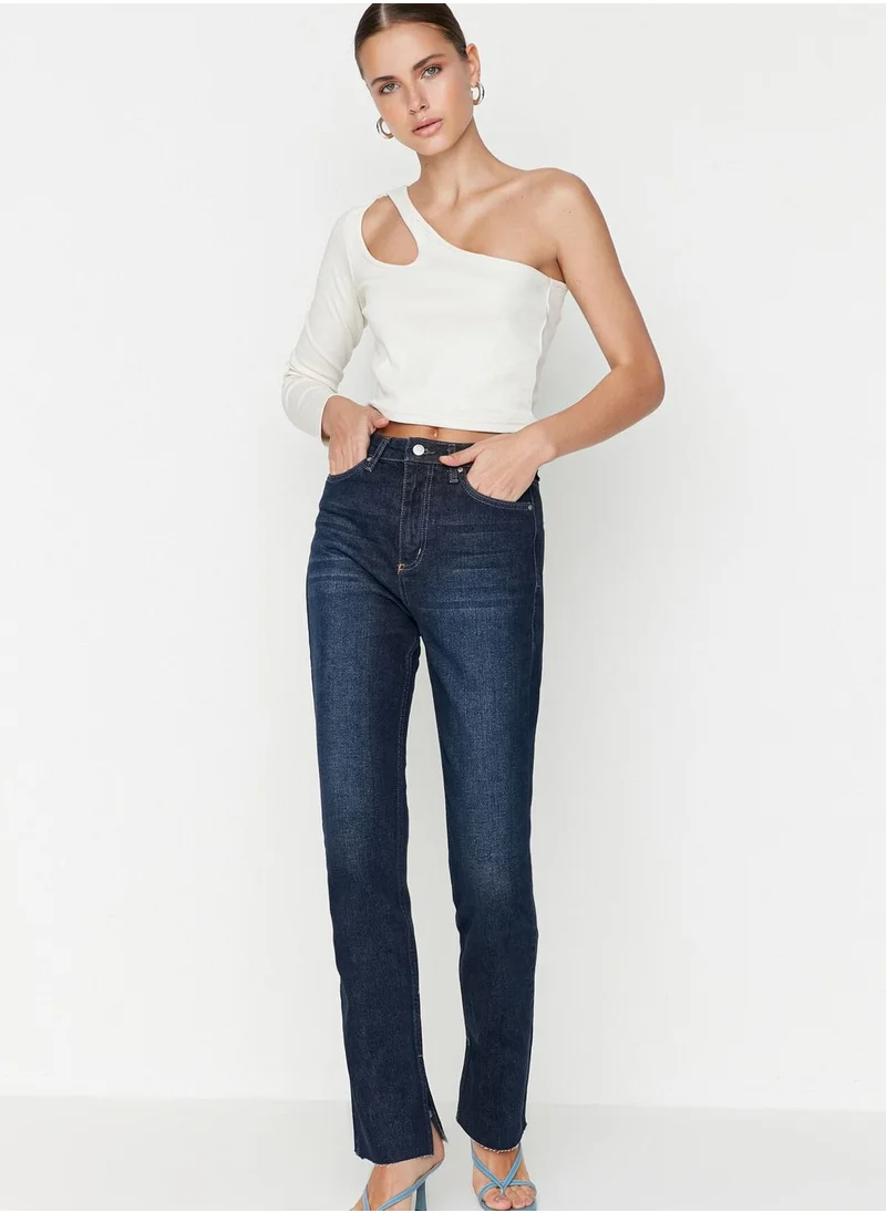 trendyol High Waist Straight Jeans