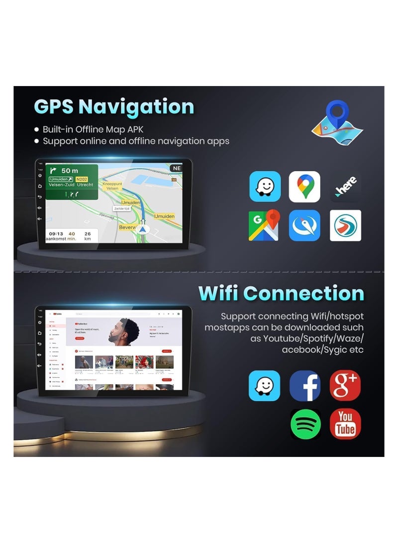 SHEZA STAR Android Car Stereo for Chevrolet Captiva 2010-2017 2GB RAM 32GB ROM Support Carplay Mirror Link Wi-Fi BT Radio GPS 10 Inch IPS.QLED Touch Screen with AHD Camera Included - Image 5