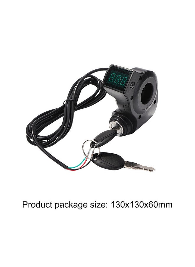 Generic - Electric Scooter Ignition Lock Handlebar Control Switch Thumb Throttle with Keys Compatible for Kugoo M4 - Image 1