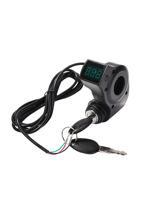 Electric Scooter Ignition Lock Handlebar Control Switch Thumb Throttle with Keys Compatible for Kugoo M4