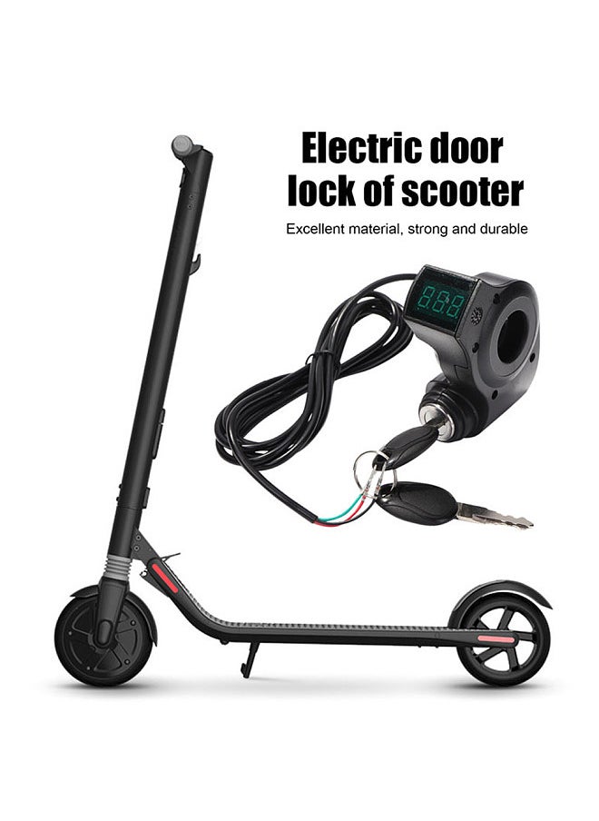 Generic - Electric Scooter Ignition Lock Handlebar Control Switch Thumb Throttle with Keys Compatible for Kugoo M4 - Image 1