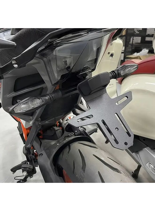 Black Motorcycle License Plate Holder Turn Signal Bracket Kit For KTM 390 Duke 2024 - Image 4