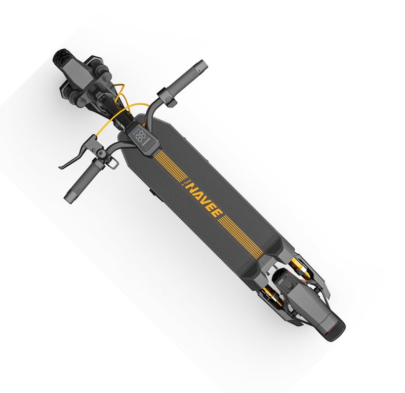 NAVEE Electric Scooter 50KM Long Range, 700W Motor, Dual Suspension, Apple Find My, TCS Anti-Skid System, Foldable Design, 25KM/H Max Speed, 120KG Load Capacity – NAVEE GT3 - Image 4