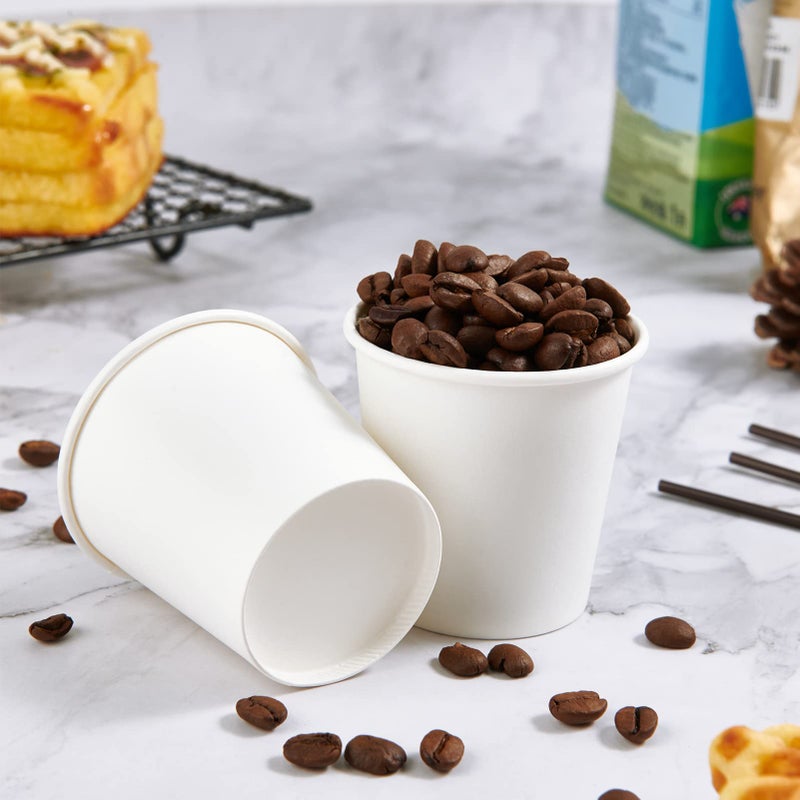 TV TOPVALUE 3 oz Paper Cups 600 Count Disposable Bathroom Mouthwash Espresso White Cups for Party  Picnic  Travel and Events - Image 5