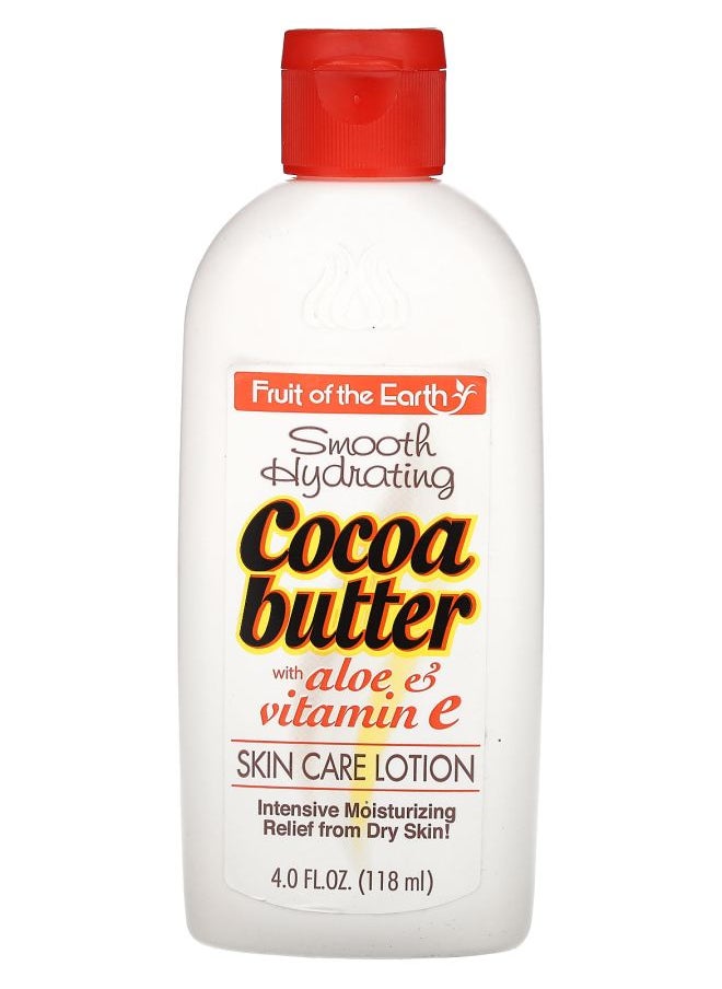 Fruit of the earth Skin Care Lotion Cocoa Butter With Aloe & Vitamin E 4 fl oz (118 ml) 