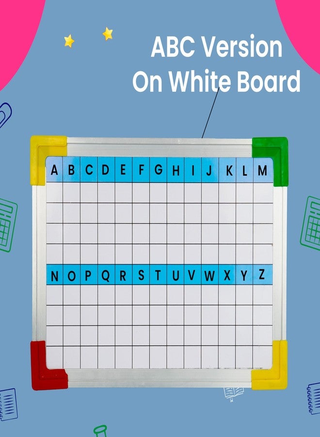 DAHSHA 2 in 1 Double Sided Slate for Kids Double Side Board with Colorful Aluminum (ABC Version Slate) - Image 5