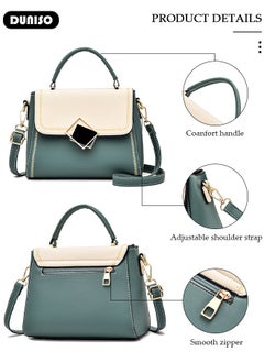 DUNISO Women's Fashion Handbag Faux Leather Crossbody Bag For Women Large Capacity Bow Trim Tote Bags Top Handle Satchel Fashionable Travel Shoulder Bag For Ladies  - Image 2