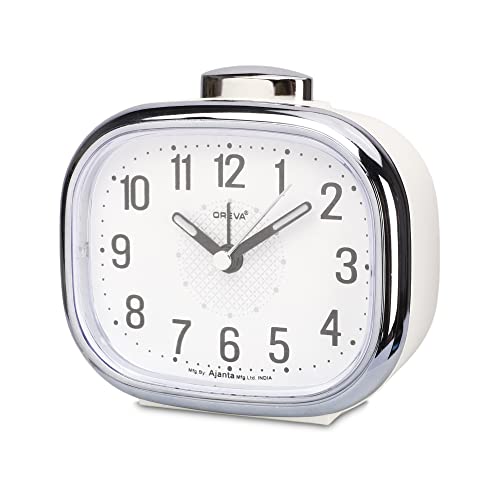 OREVA Bip Alarm Table Clock (Black Color 10.7 cm x 3.7 cm x 6.3 cm, AA3017) - Image 1