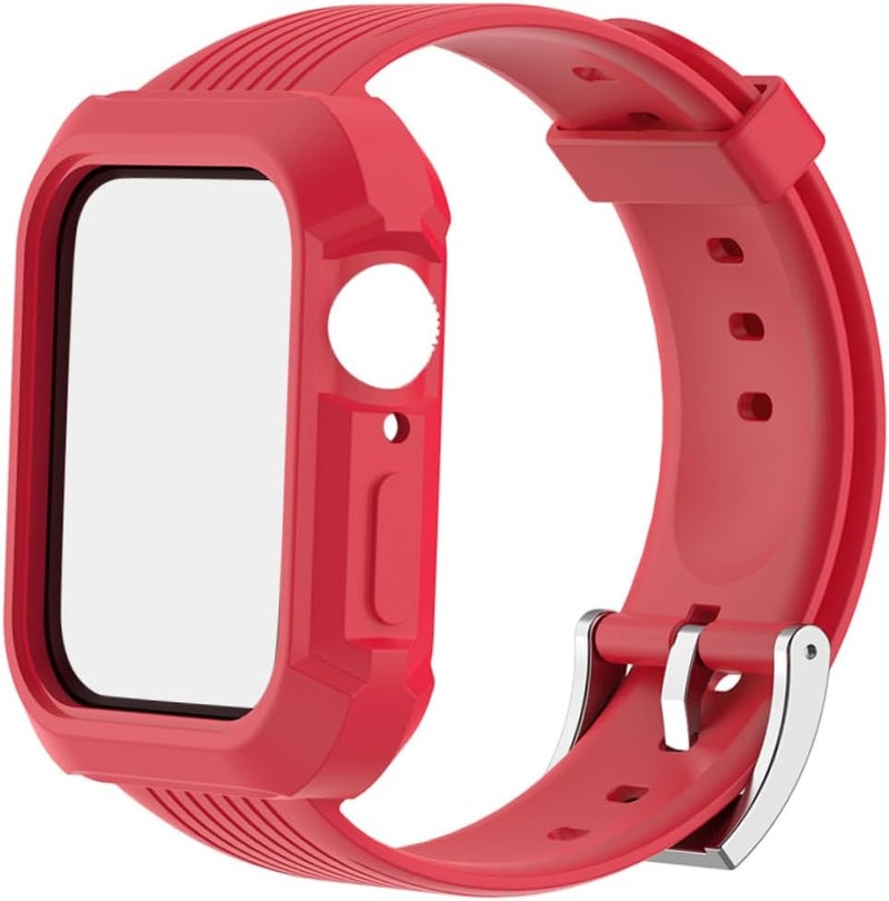 Red TPU Watch Band Replacement 23 8X4CM Compatible With 40mm Women Watch Accessories - Image 1