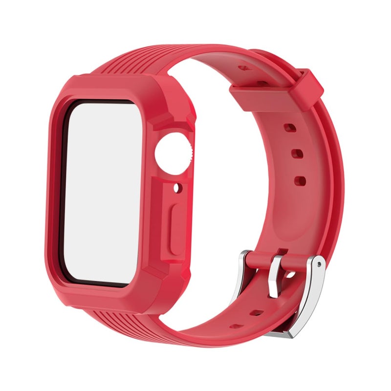 Red TPU Watch Band Replacement 23 8X4CM Compatible With 40mm Women Watch Accessories - Image 2