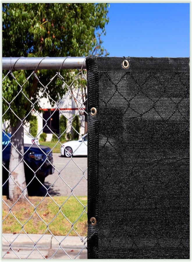 ColourTree 6' x 10' Black Shade Cloth Tarp with Grommets - 90% Sunblock, Durable Net Mesh Fabric for Dog Kennel, Plant Cover, Patio, Chicken Coop & Pet Playpen Roof (We Make Custom Size) - Image 1