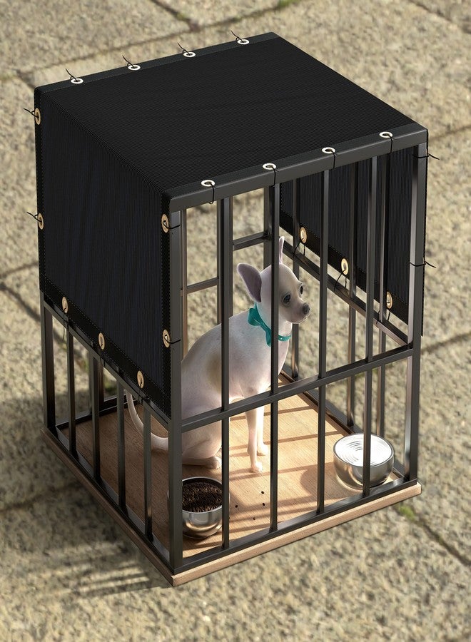 ColourTree 6' x 10' Black Shade Cloth Tarp with Grommets - 90% Sunblock, Durable Net Mesh Fabric for Dog Kennel, Plant Cover, Patio, Chicken Coop & Pet Playpen Roof (We Make Custom Size) - Image 2