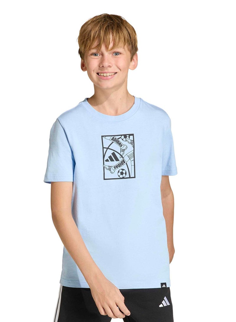 Adidas Football Graphic T-Shirt Junior - Image 1