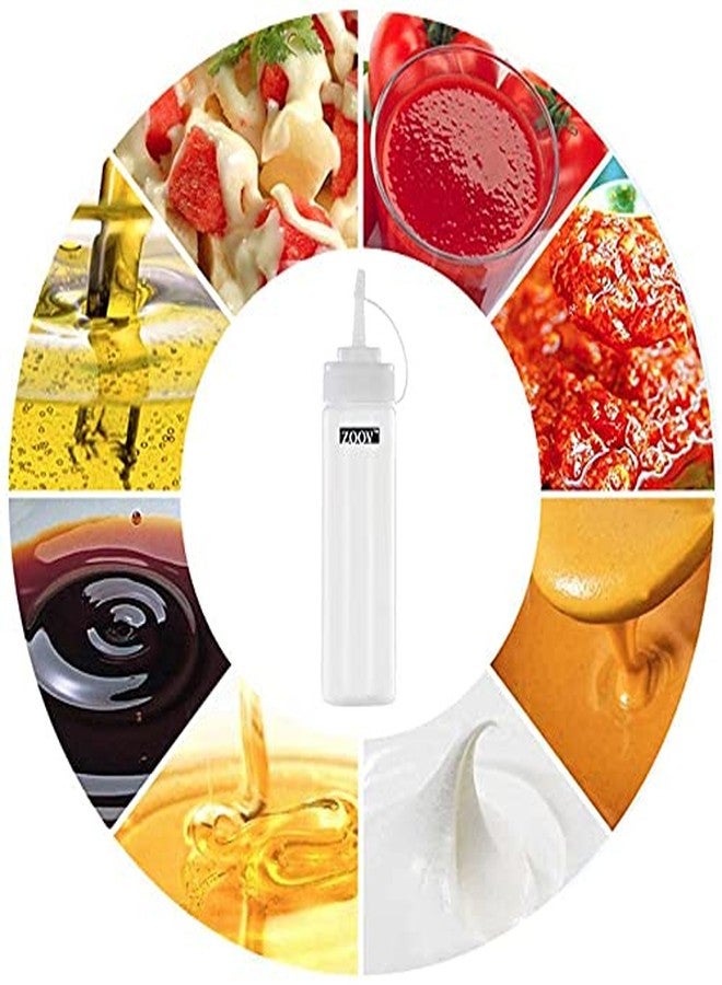 ZOOV Squeeze Sauce Condiment Bottles and Caps Dispensers for Ketchup Mustard Mayo Hot Sauces Olive Oil BPA Free BBQ 1000ml Pack of 4pcs - Image 4