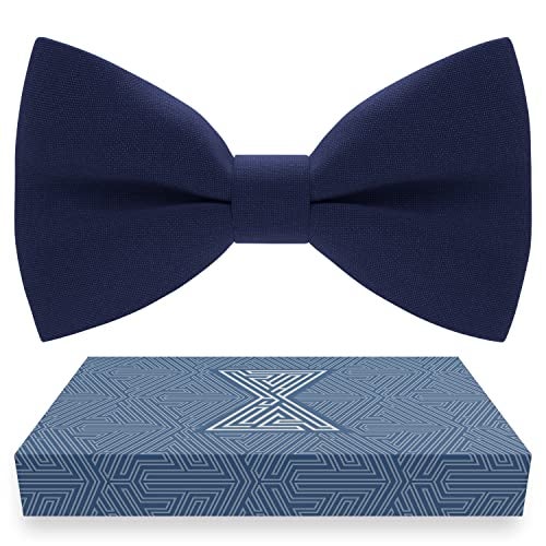 Bow Tie House رباط عنق للأطفال الأولاد - رباط عنق بحري أزرق لطيف للأطفال - يوسع خط ألواننا - رباط عنق أزرق طبيعي عميق وأزرق ملكي كهربائي - تسوق من متجر رباط العنق (صغير، أزرق بحري) - Image 1