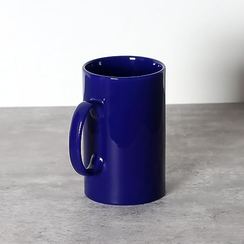 Smilatte 28 OZ Extra Large Ceramic Coffee Mug, M018 Classic Porcelain Boss Super Big Tea Cup with Handle for Office and Home, Blue - Image 5