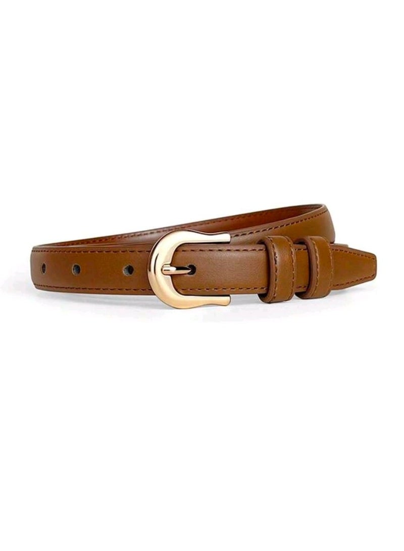 شي إن SHEIN-3pcs Simple & Versatile Waist Belt, Simple Buckle Casual Women Jeans - Image 4