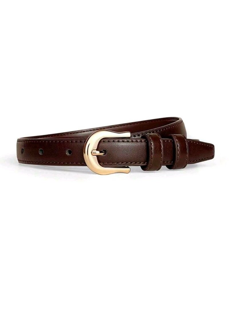 شي إن SHEIN-3pcs Simple & Versatile Waist Belt, Simple Buckle Casual Women Jeans - Image 3