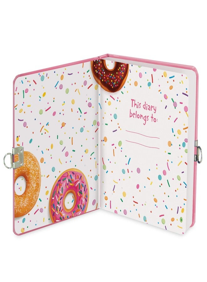 Peaceable Kingdom Donut Diary 6.25" Lock and Key, Lined Page Diary for Kids - Image 3