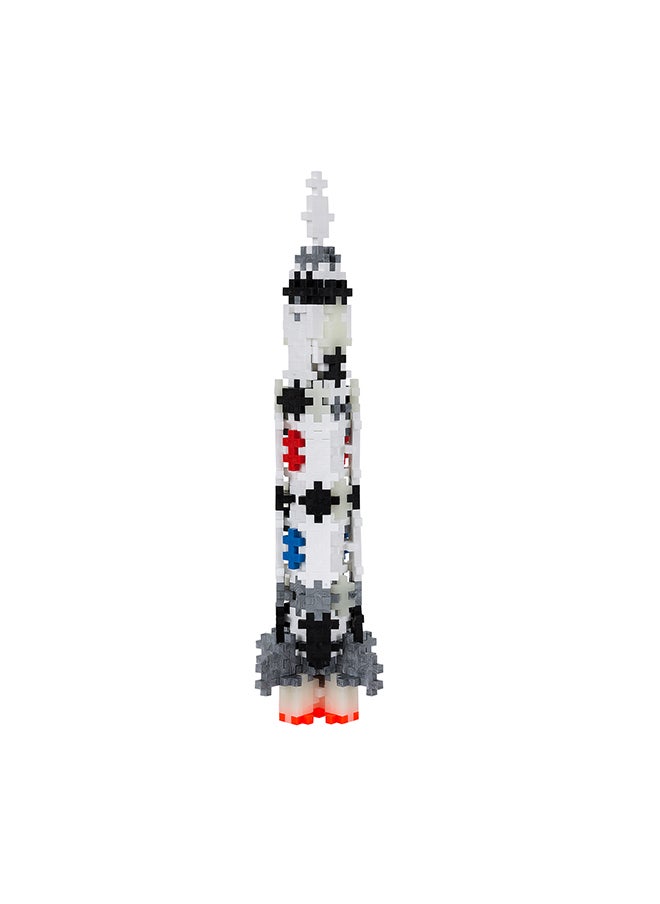 Plus-Plus Mini Ingenious Construction Toy, Tube Saturn V Rocket, Building Blocks Set, 240 Pieces, Multi-Coloured  - Image 3