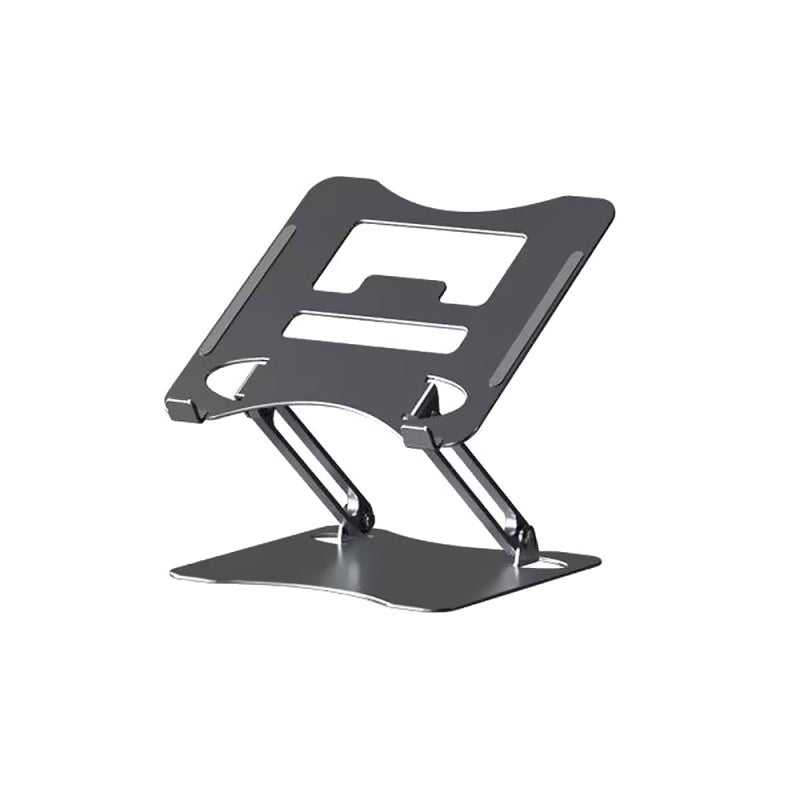 Adjustable Laptop Stand: 360° Double-Shaft Adjustable Carbon Steel Stand - 5-36cm Height Adjustment Portable Folding Stand for Home Office Desktop Organization - Image 1