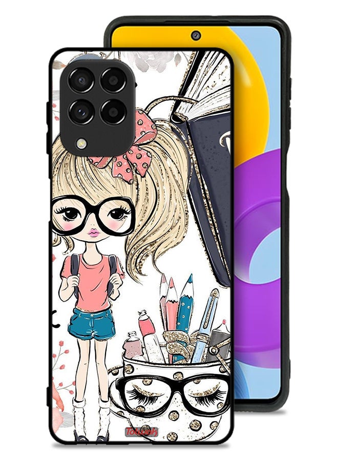 Tolwak Samsung Galaxy M53 Protective Case Cover Unicorn Girl Art - Image 1