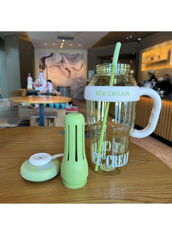 VIYOT VIYOT Water Bottle Tumbler, 1300ml Sports Shaker with Straw and Handle, Insulated Transparent Cup - Image 2