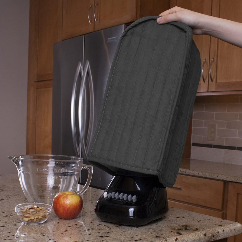 Ritz Polyester / Cotton Quilted Blender Appliance Cover, Dust and Fingerprint Protection, Machine Washable, Graphite Grey - Image 5